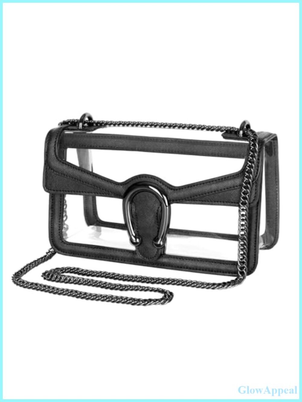 PVC Vegan Leather Stadium Approved Hobo Shoulder Bag